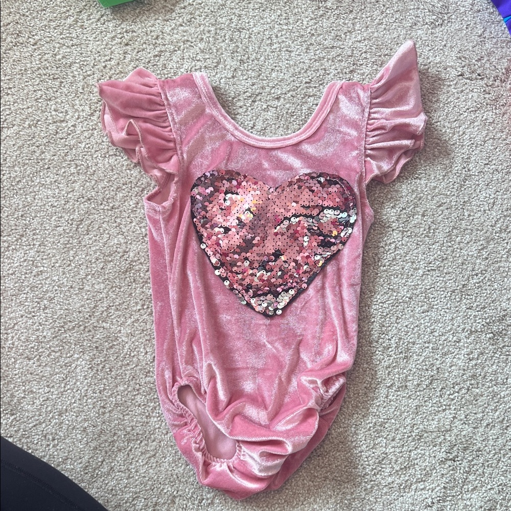 Cheeky Plum Pink Sequin Heart Costume